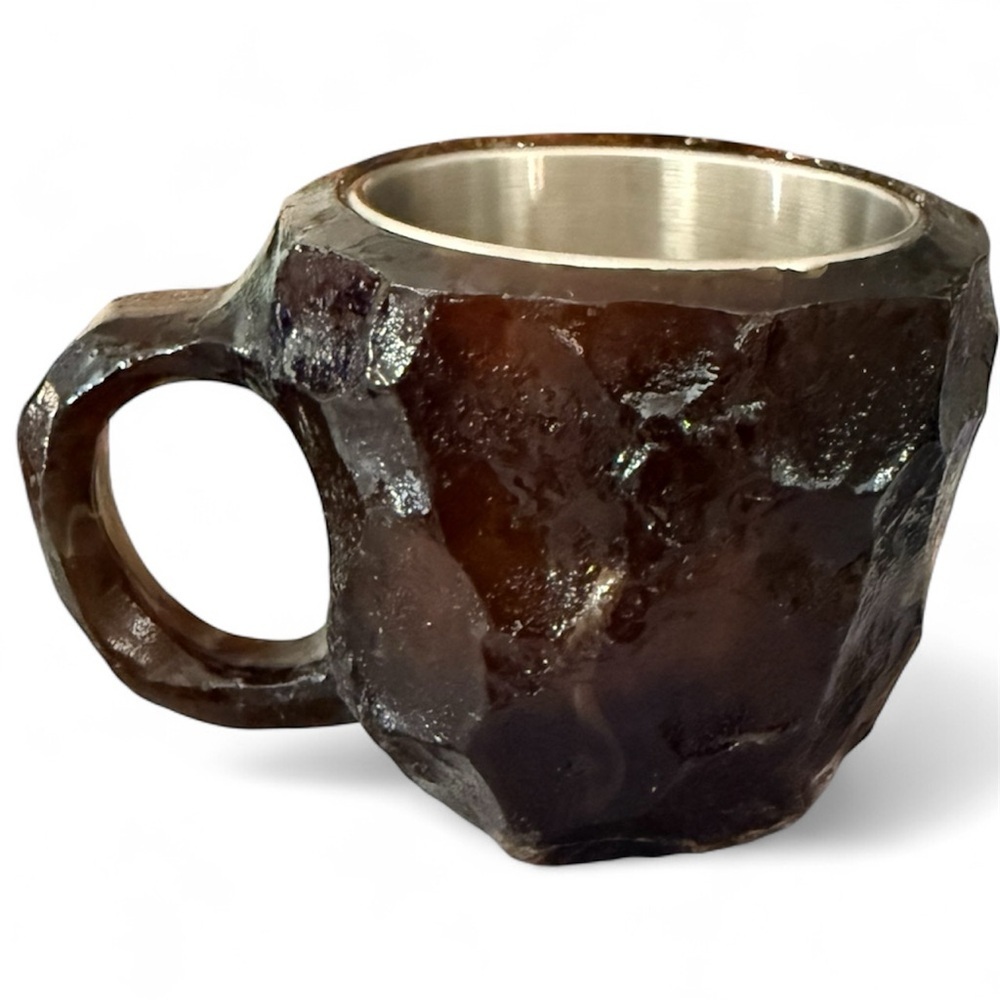 Geode Crystal Coffee Mug with Stainless Steel Interior